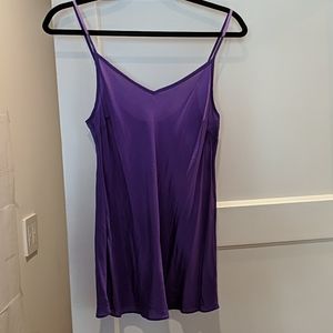 J crew purple silk v neck cami size S